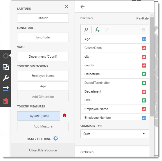 How can I create Geo Point Map in an IntelliFront BI Dashboard?